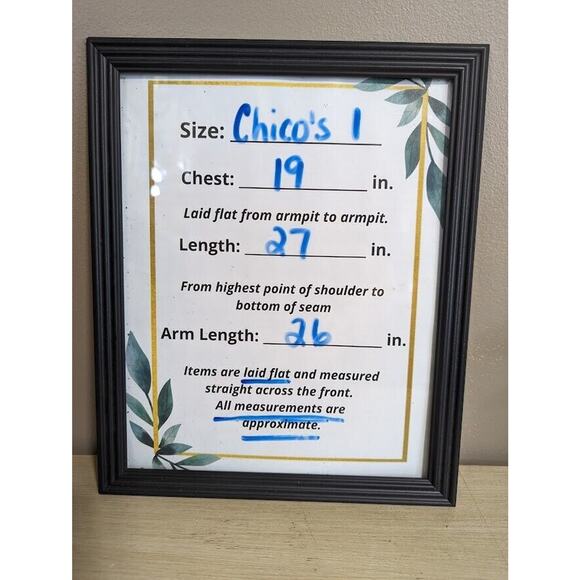 Chico's Size 3 Pullover Knit Sweater Vneck Snap accent Long Sleeve Navy … - Picture 11 of 11